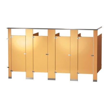 Bradley Bradley Powder Coated Steel 144" Wide Complete 4 In-Corner Compartments, Buff - IC43660-BUF IC43660-BUF